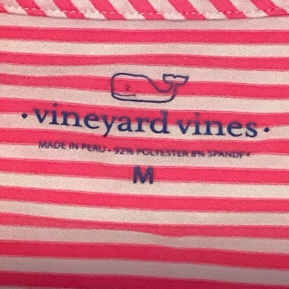 Vineyard Vines Pink Striped Sankaty Twist Front Tee-Shirt Dress M #295F - Picture 7 of 8
